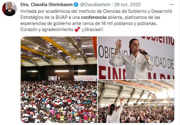 Claudia Sheinbaum en campaña En menos de un mes, presumió logros en 25 eventos masivos dentro y fuera de la CDMX 654 r65476