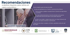 Estas son algunas recomendaciones para la seguridad de adultos mayores