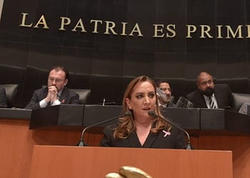 Claudia Ruiz Massieu ha sido Senadora de la República en dos ocasiones y es sobrina del ex Presidente Carlos Salinas. FOTO: pri.org.mx