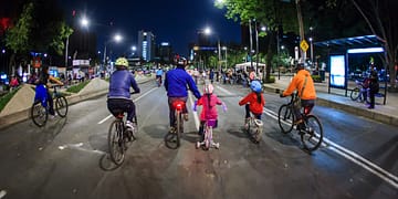 Después de dos años regresa el Paseo Nocturno en Bicicleta a la CDMX | Foto: SEDEMA CDMX