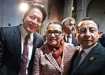 También estuvieron la jefa de Gobierno de la Ciudad de México, Claudia Sheinbaum y la secretaria de Seguridad Pública, Rosa Icela Rodríguez | Foto: Especial