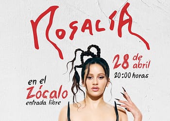 En caso de que los fanáticos no lleguen a la plancha del Zócalo para ver a Rosalía, se instalarán pantallas gigantes en las calles aledañas. FOTO: Twitter
