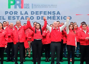 El Partido Revolucionario Institucional (PRI) en el Estado de México presentó cómo será su estructura operativa por la defensa para las próximas elecciones | Foto: Twitter Alejandra del Moral