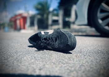 En la mayoría de los accidentes a las personas que reciben el impacto se les sale un zapato Foto: Datanoticias