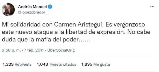 Cuando AMLO sí apoyaba a Carmen Aristegui portada 2
