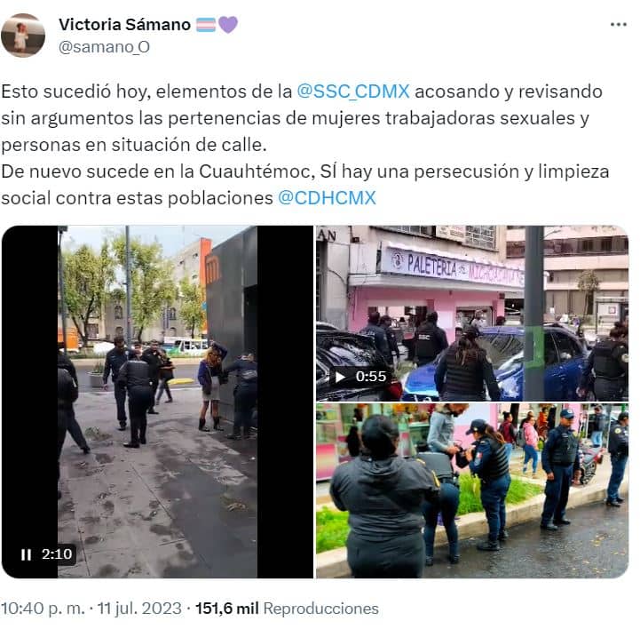 Organizan marcha contra Sandra Cuevas y medidas de limpieza social portada 3