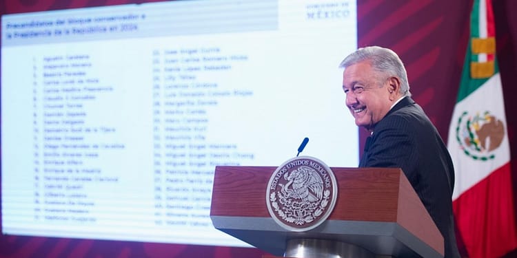 El presidente habló sobre los resultados de la encuesta en Coahuila Foto: AMLO