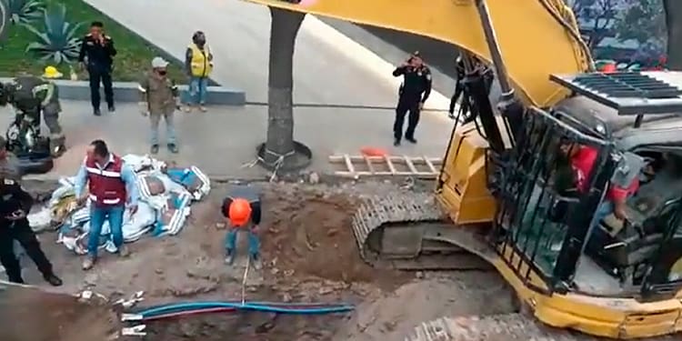 Otro socavón, ahora en Polanco, entierra a trabajadores