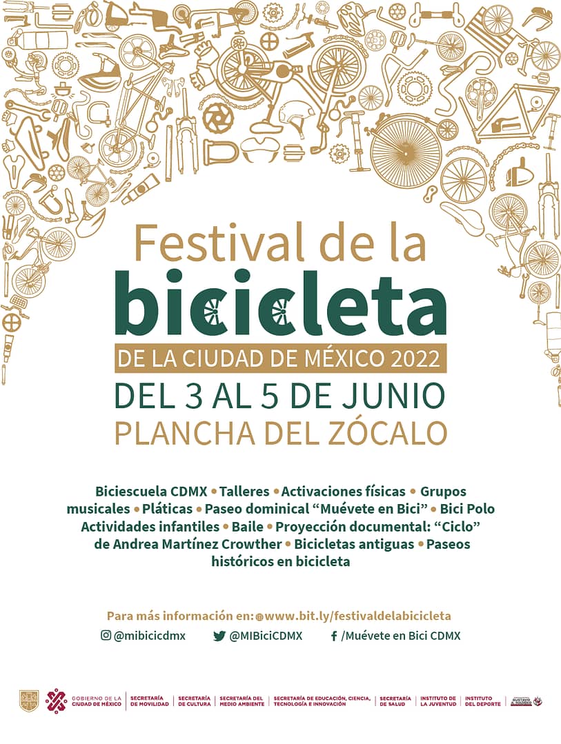 El festival inicia en el Día Mundial de la Bicicleta, el 3 de junio | Foto: Facebook Muévete en Bici 