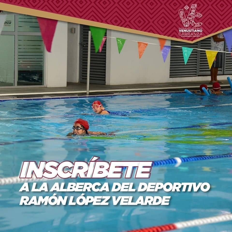 Las inscripciones para cursos de natación están abiertas todo el año | Foto: Fb Deportivo Ramón López Velarde 