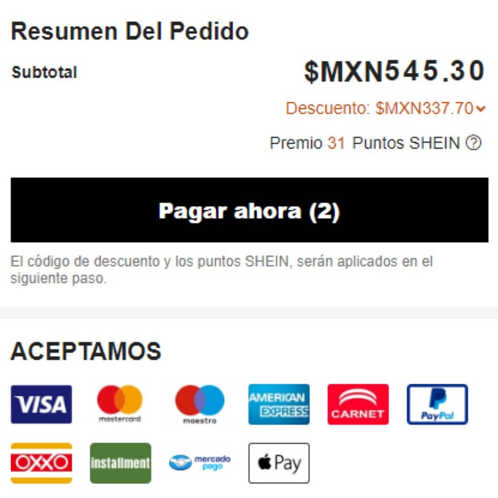 Cómo comprar en Shein