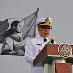 El Almirante Raymundo Pedro Morales Ángeles tomó protesta como titular de la SEMAR el 1 de octubre de 2024