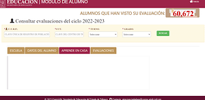 Así luce el portal de la Secretaría de Educación de Tabasco en el que podrás consultar la boleta de calificaciones de tu hijo / imagen: datanoticias.com