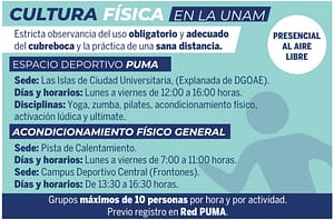 La UNAM dará cursos al aire libre