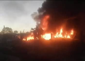 La explosión ocurre a tres años de que un ducto de combustible estallara también en Hidalgo debido a las tomas clandestinas Foto: Captura de pantalla Twitter