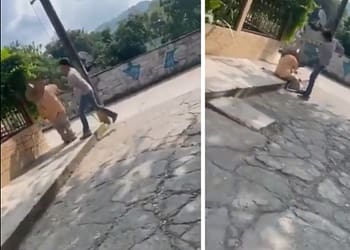 Los jóvenes fueron identificados como Alino Fayad y Edgar Vargas, hijos de ex funcionarios municipales | Foto: Captura de pantalla