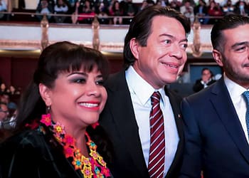 Mario Delgado, García Harfuch y Clara Brugada, posibles candidatos de Morena para CDMX, presentes en informe de Sheinbaum portada