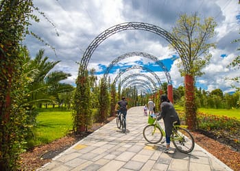 También hay alquiler de bicicletas o cuatriciclos, además de talleres infantiles enfocados en el cuidado del medio ambiente Foto: SEDEMA