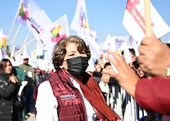 El arranque de la precampaña fue el fin de semana en Toluca | Foto: Twitter Delfina Gómez