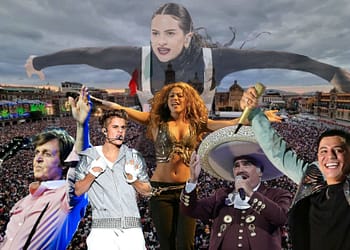¿Rosalía podrá superar a todos estos intérpretes que han llenado el Zócalo? Foto: Datanoticias