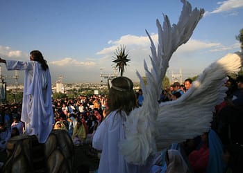 Viacrucis en Iztapalapa.