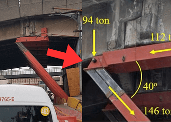 "Meramente cosmético" es lo que dice un ingeniero en redes sociales a propósito de las vigas colocadas para sostener la Línea 9 del Metro. FOTO: DataNoticias