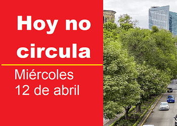 Hoy no circula 12 de abril cdmx edomex miércoles