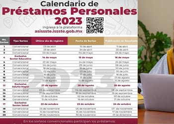 registro préstamos ISSSTE 2023
