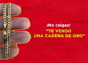 Fraude de la cadena de oro Si te la ofrecen, no la compres PORTADA