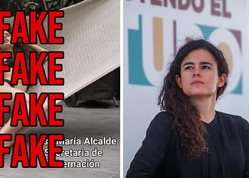 Foto de Luisa María Alcalde posando es falsa, es de una modelo mexicana portada