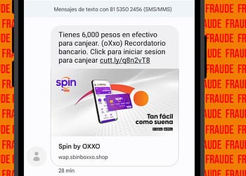 Fraude SPIN by OXXO. Ofrecen puntos por mensaje SMS portada