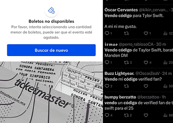 Ticketmaster fallas