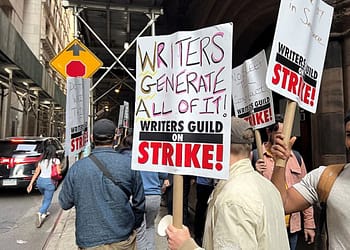 Los guionistas de Hollywood se enfrentan a un futuro al que pronto se enfrentarán todos los trabajadores del conocimiento, y sin el beneficio de la representación sindical. Foto Wikimedia.