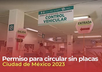 Permiso para circular sin placas CDMX 2023. Costos y documentos portada