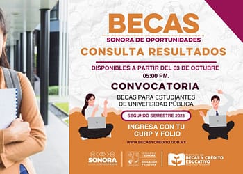 Becas y crédito resultados de becas Sonora 2023 universidad