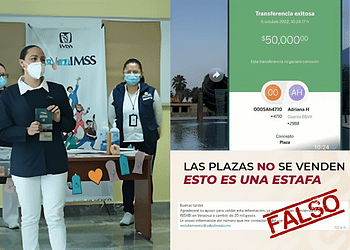 Estafa venta de plazas IMSS