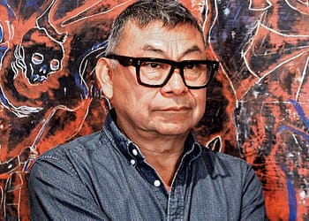 Sergio Hernández está presente en el Colegio de San Ildefonso. Fotos: Colegio de San Ildefonso y Barry Domínguez. https://www.gaceta.unam.mx/en-san-ildefonso-magna-exposicion-de-sergio-hernandez/