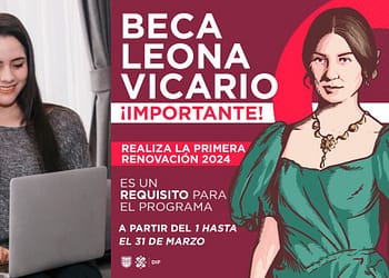 renovación beca Leona Vicario 2024 marzo DIF CDMX