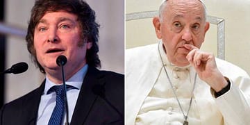 Javier Milei y el papa Francisco