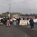 La comunidad de la FCPyS de la UNAM se moviliza y protesta por falta de claridad e información respecto a las Becas Elisa Acuña. Imagen: Comisión de Difusión FCPyS.