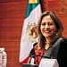 Lucía Meza aspirante a la gubernatura de Morelos. Imagen: Twitter de @LucyMezaGzm.
