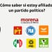 ¿Cómo saber si estoy afiliado a un partido político?