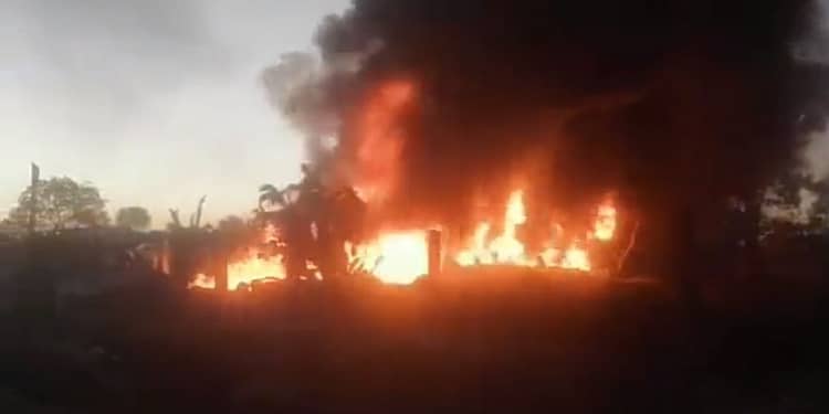 La explosión ocurre a tres años de que un ducto de combustible estallara también en Hidalgo debido a las tomas clandestinas Foto: Captura de pantalla Twitter