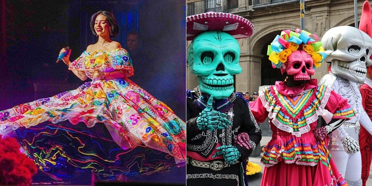 Ángela Aguilar - día de muertos - desfile
