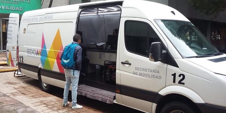 Unidades móviles licencia Edomex 2022