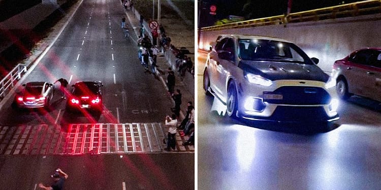 Usan calles de la CDMX como pistas para arrancones y carreras clandestinas portada