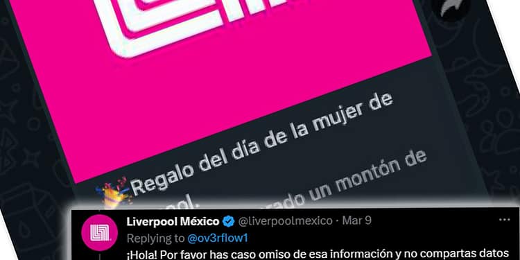 Fraude Liverpool por WhatsApp Foto: Datanoticias