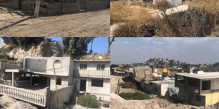 Abandonan sus hogares por deslaves en Tijuana.
