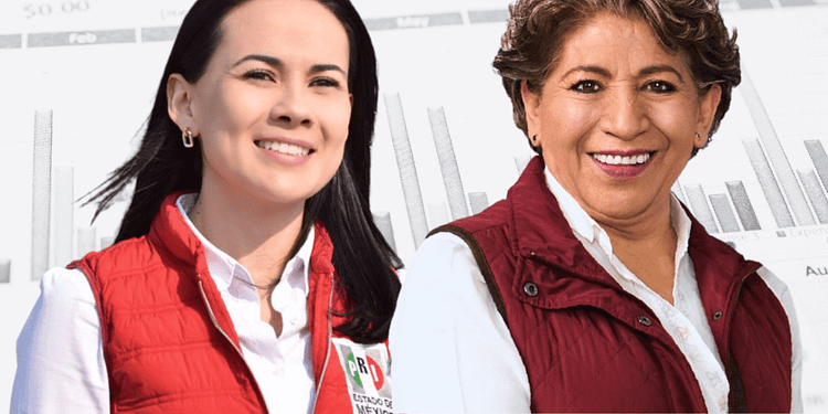 Delfina Gómez puntera en las elecciones desde hace meses.