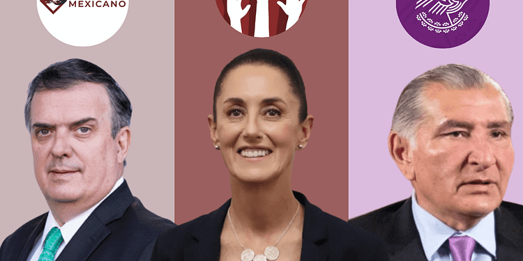 Tres "corcholatas" ya cuentan con una agrupación política que los ayudará en las próximas elecciones presidenciales. Imagen Data Noticias.